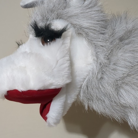 Alpaca Hand Stage Puppet White by Monkey Merchant - Picture 3 of 8